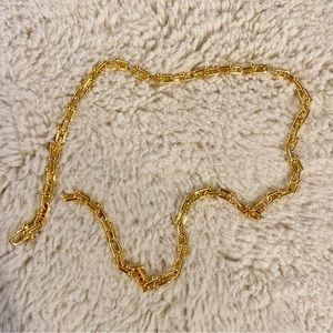 Gold Costume Jewelry Chain Link Necklace